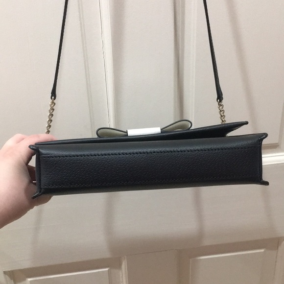 Kate Spade Classic Black Bow Purse Bag - Picture 11 of 13